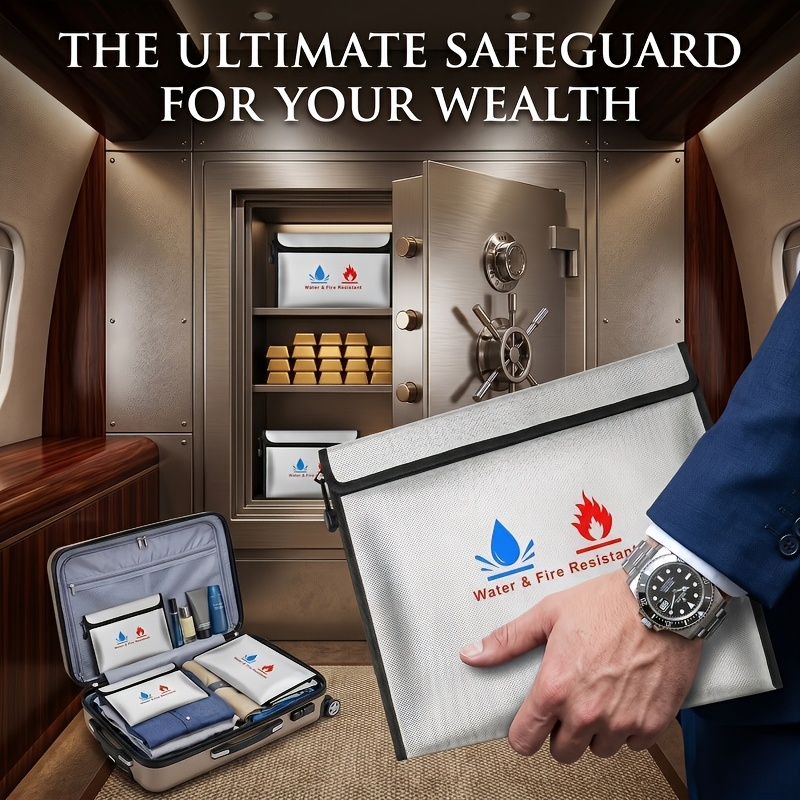 Fire Safe Document - Estuche Organizador Ignífugo y Resistente al