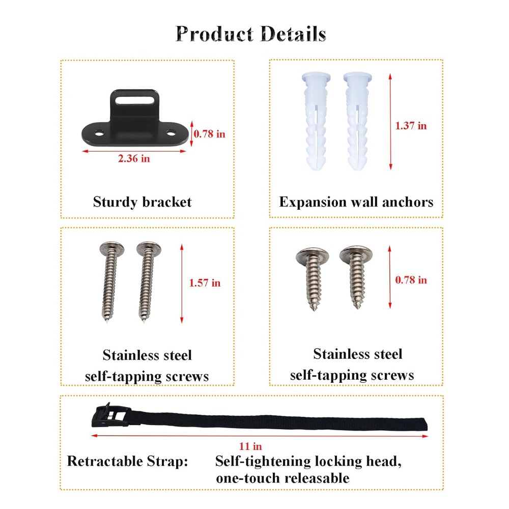 Earthquake Anchor Strap - Anclajes para Muebles a Prueba de