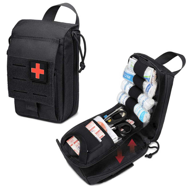 First Aid Bag Kit - Kit de primeros auxilios táctico Molle,