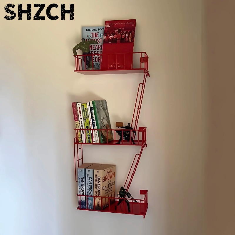 Fire Escape Ladder - Estante de pared Fire Escape, organizador