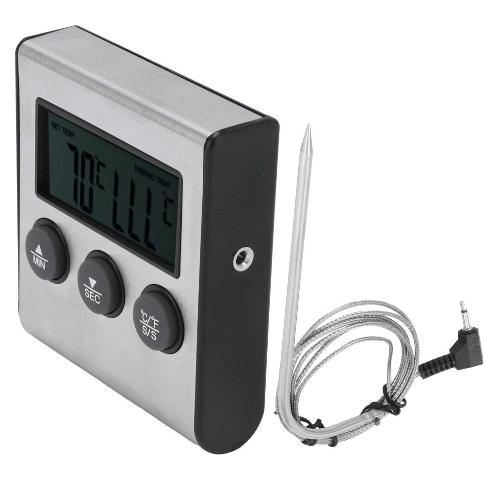 Pool Alarm Float - Termómetro Digital Plateado para Carne con