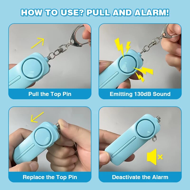 Alarma de seguridad Personal d - Personal Alarm Keychain reseña y precio