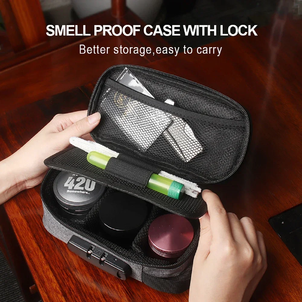 Bolsa a prueba de olores con c - Medicine Cabinet Lock reseña y precio